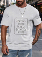 Men Customized T Shirts, Personalized Shirt, Customize Your Own Design T-Shirt, Custom Tee Shirt Design