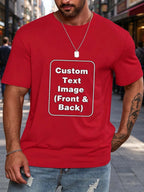 Men Customized T Shirts, Personalized Shirt, Customize Your Own Design T-Shirt, Custom Tee Shirt Design