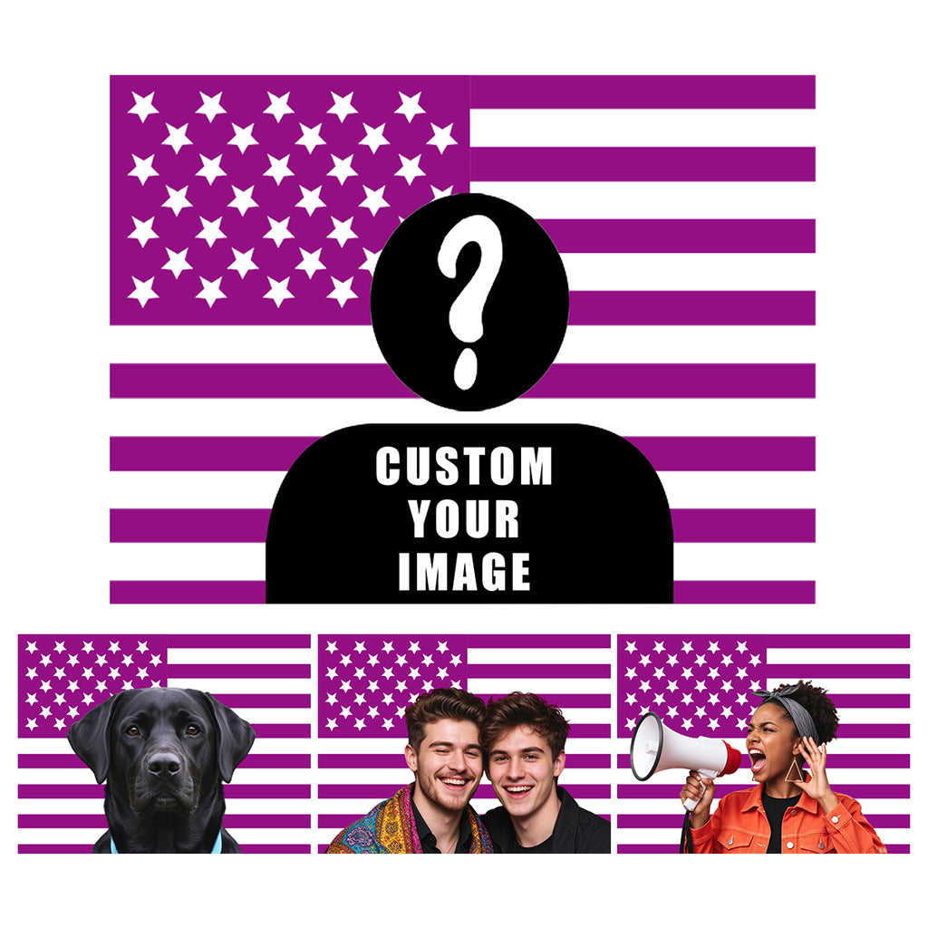 Personalized Custom Photo Tapestry Wall Hanging – 4 Flag Designs, Print Your Own Picture, Custom Wall Decor for Bedroom Dorm Living Room