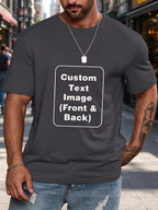 Men Customized T Shirts, Personalized Shirt, Customize Your Own Design T-Shirt, Custom Tee Shirt Design