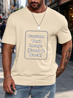 Men Customized T Shirts, Personalized Shirt, Customize Your Own Design T-Shirt, Custom Tee Shirt Design