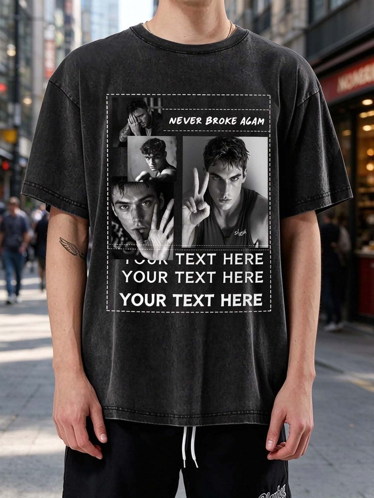 Men Customized T Shirts, Personalized Shirt, Customize Your Own Design T-Shirt, Custom Tee Shirt Design