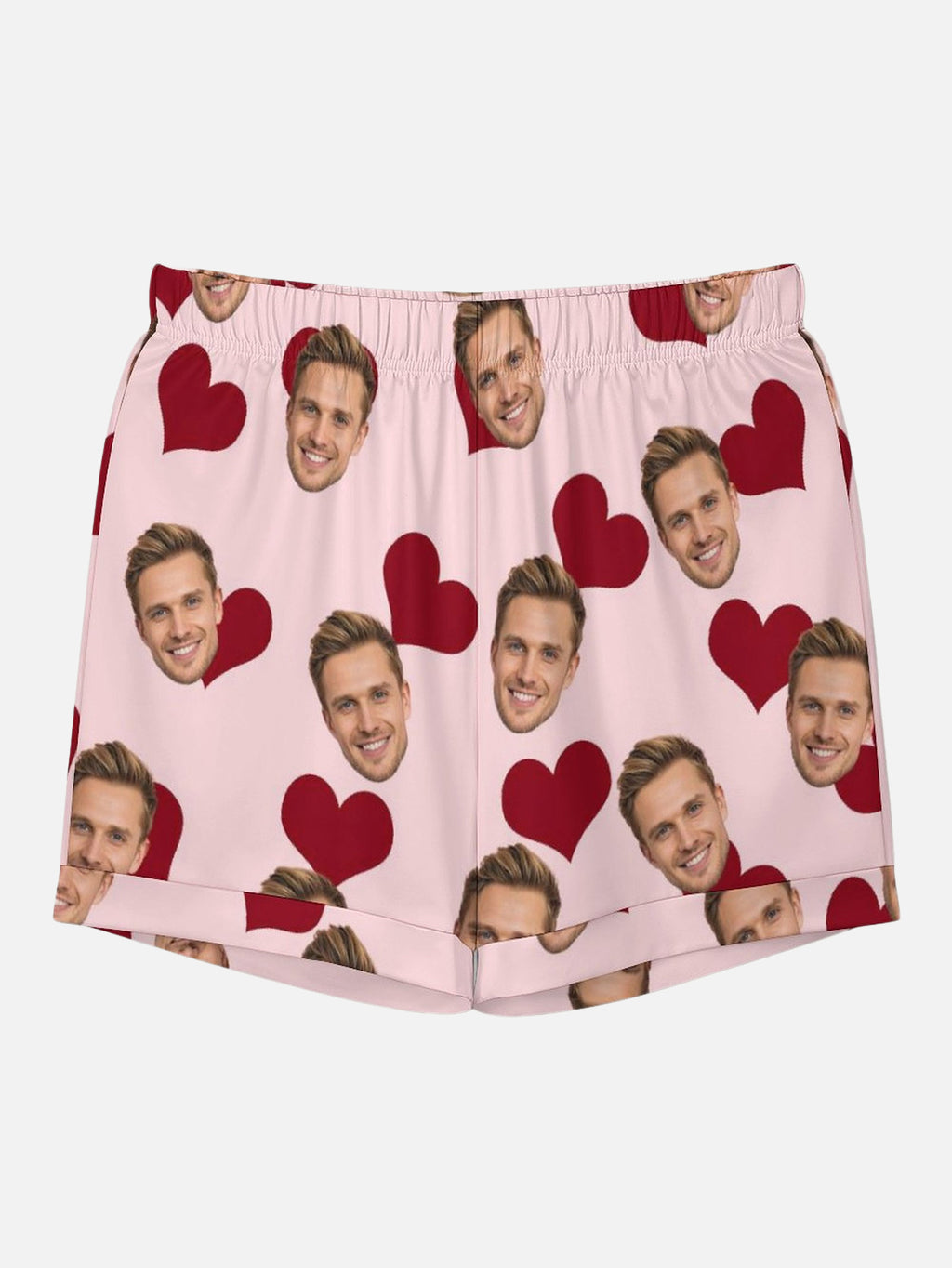 Custom Face Pajama Set with Hearts