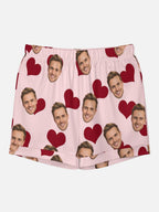 Custom Face Pajama Set with Hearts