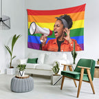 Personalized Custom Photo Tapestry Wall Hanging – 4 Flag Designs, Print Your Own Picture, Custom Wall Decor for Bedroom Dorm Living Room