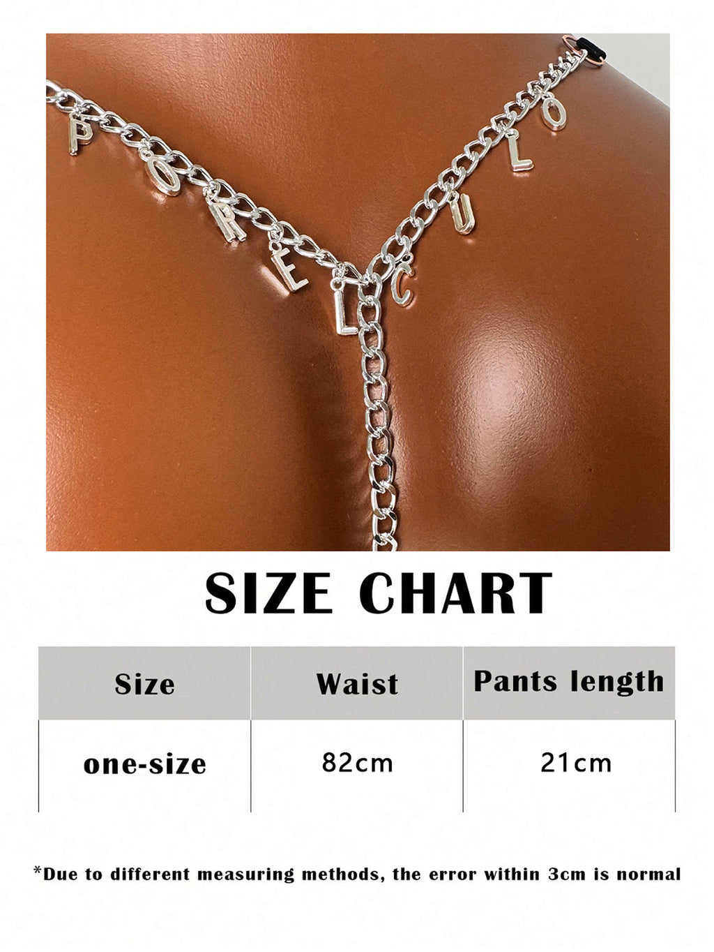 Customized butterfly chain letter thong