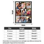 Custom Blanket Throws with Photos Text Personalized with Picture Customizable, Customize for Mom, Dad, Couple, Girlfriend, Boyfriend, Husband & Wife