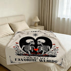 Custom Blanket Throws with Photos Text Personalized with Picture Customizable, Customize for Mom, Dad, Couple, Girlfriend, Boyfriend, Husband & Wife