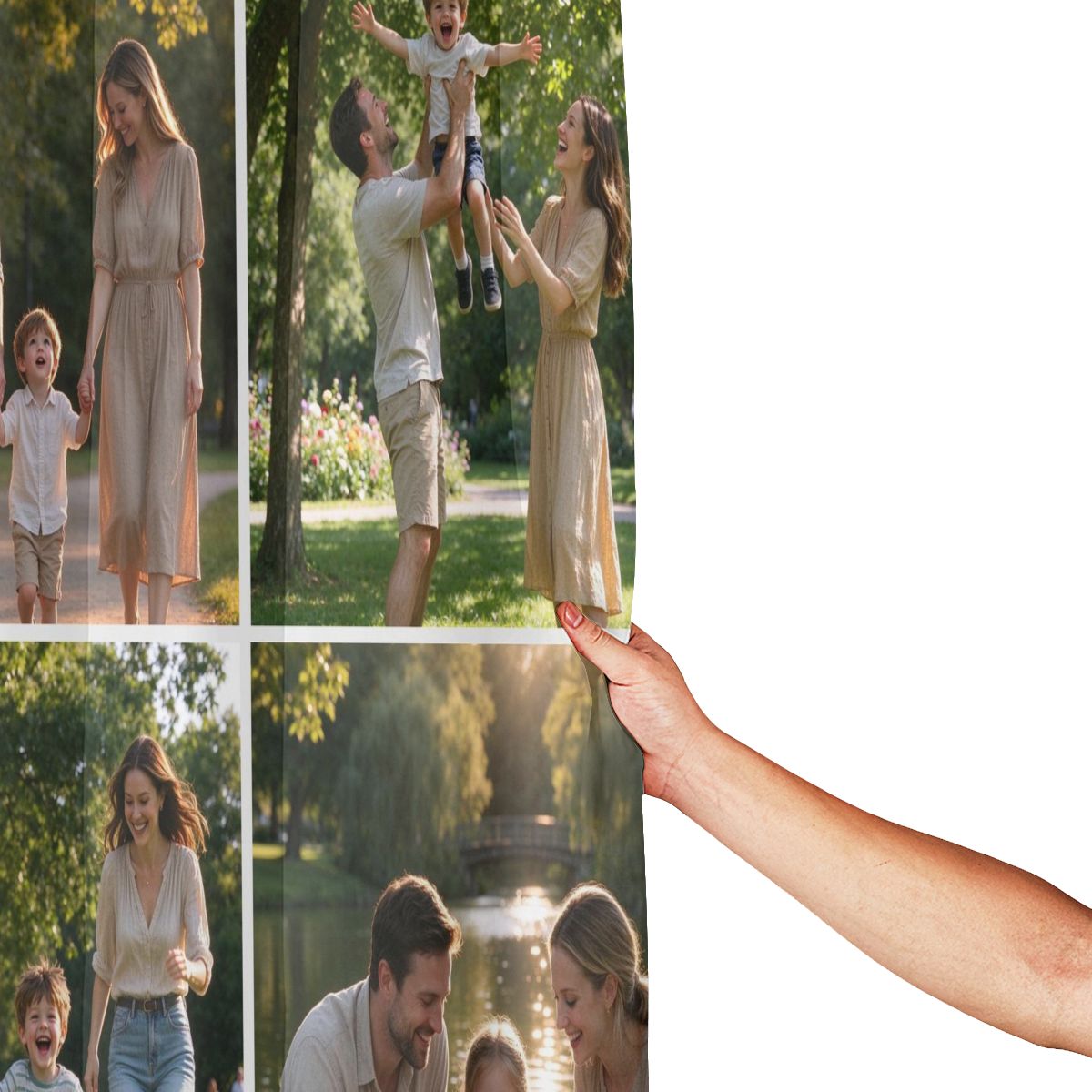 Custom Photo Shower Curtain, Personalized Waterproof Shower Curtain with 12 Hooks, Multiple Sizes, Family Picture Bathroom Decor