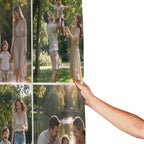 Custom Photo Shower Curtain, Personalized Waterproof Shower Curtain with 12 Hooks, Multiple Sizes, Family Picture Bathroom Decor