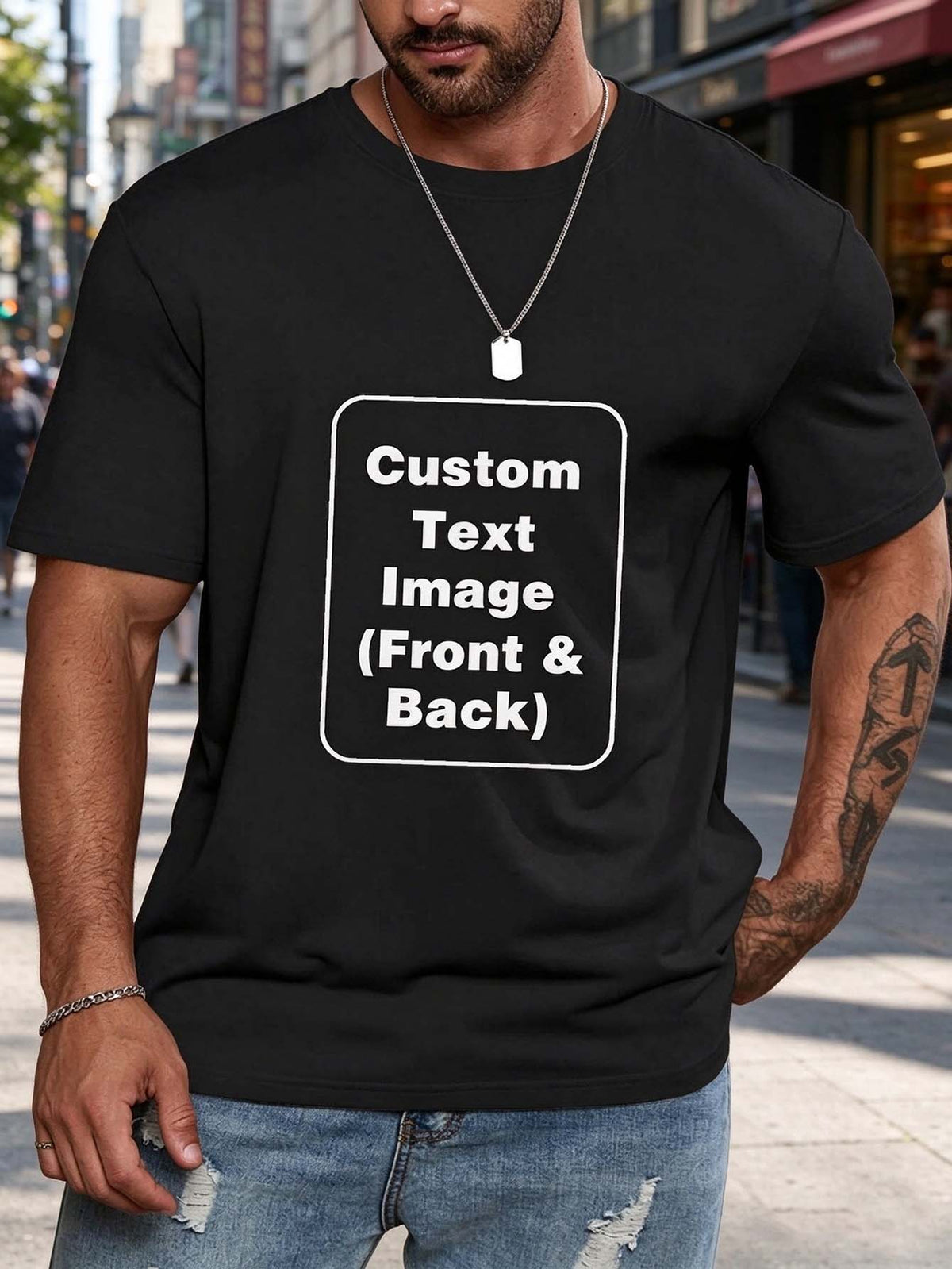 Men Customized T Shirts, Personalized Shirt, Customize Your Own Design T-Shirt, Custom Tee Shirt Design