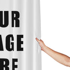 Custom Waterproof Shower Curtain with 12 Hooks – Personalized Bathroom Decor