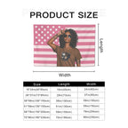 Personalized Custom Photo Tapestry Wall Hanging – Pink Flag Background, Print Your Own Picture, Custom Wall Decor for Bedroom Living Room Dorm