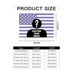 Custom Photo Tapestry – Personalized Flag Wall Hanging, Unique Photo Gift for Couples, Friends & Pet Lovers