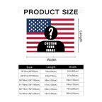 Personalized Custom Photo Tapestry Wall Hanging – 4 Flag Designs, Print Your Own Picture, Custom Wall Decor for Bedroom Dorm Living Room