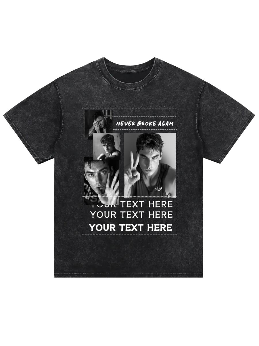 Men Customized T Shirts, Personalized Shirt, Customize Your Own Design T-Shirt, Custom Tee Shirt Design