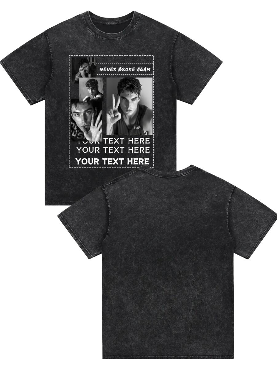 Men Customized T Shirts, Personalized Shirt, Customize Your Own Design T-Shirt, Custom Tee Shirt Design