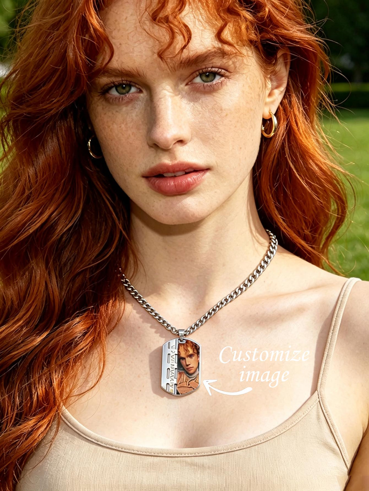 Custom Photo Necklace, Engravable Picture Pendant, Portrait Memory Jewelry