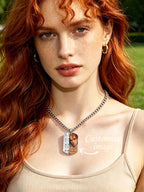 Custom Photo Necklace, Engravable Picture Pendant, Portrait Memory Jewelry