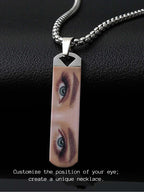 Custom Photo Necklace, Engravable Picture Pendant, Portrait Memory Jewelry