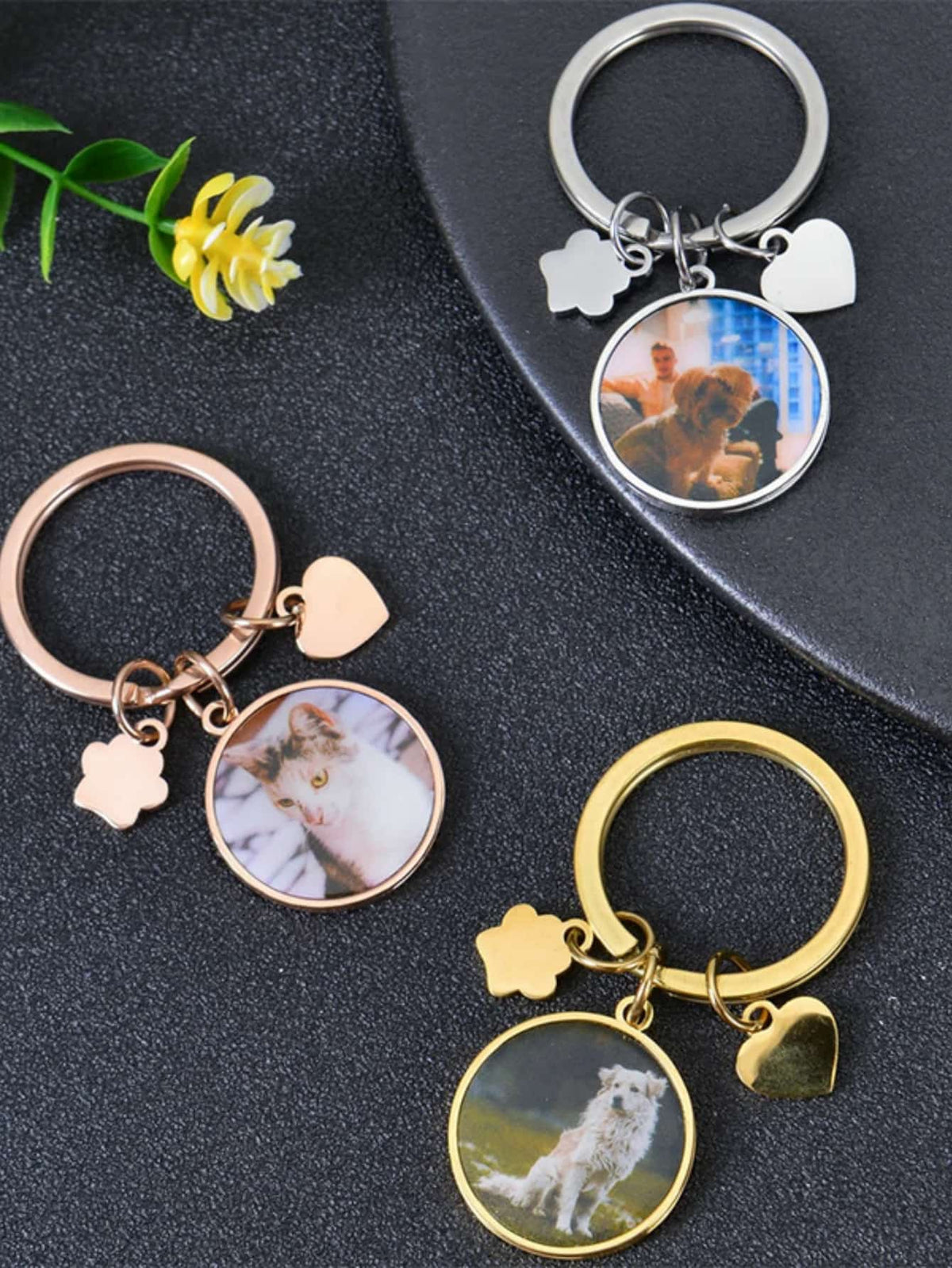 Customized Necklace with Photo Text Personalized Memorial Gifts for Lover Family Christmas Birthday