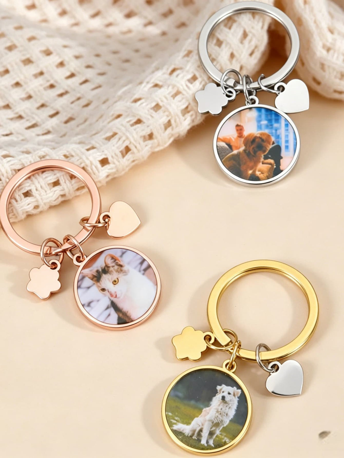 Customized Necklace with Photo Text Personalized Memorial Gifts for Lover Family Christmas Birthday