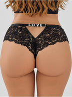 Customized lace thongs